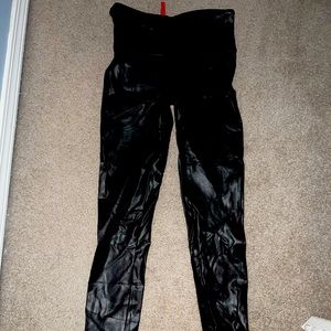 Spanx faux leather leggings